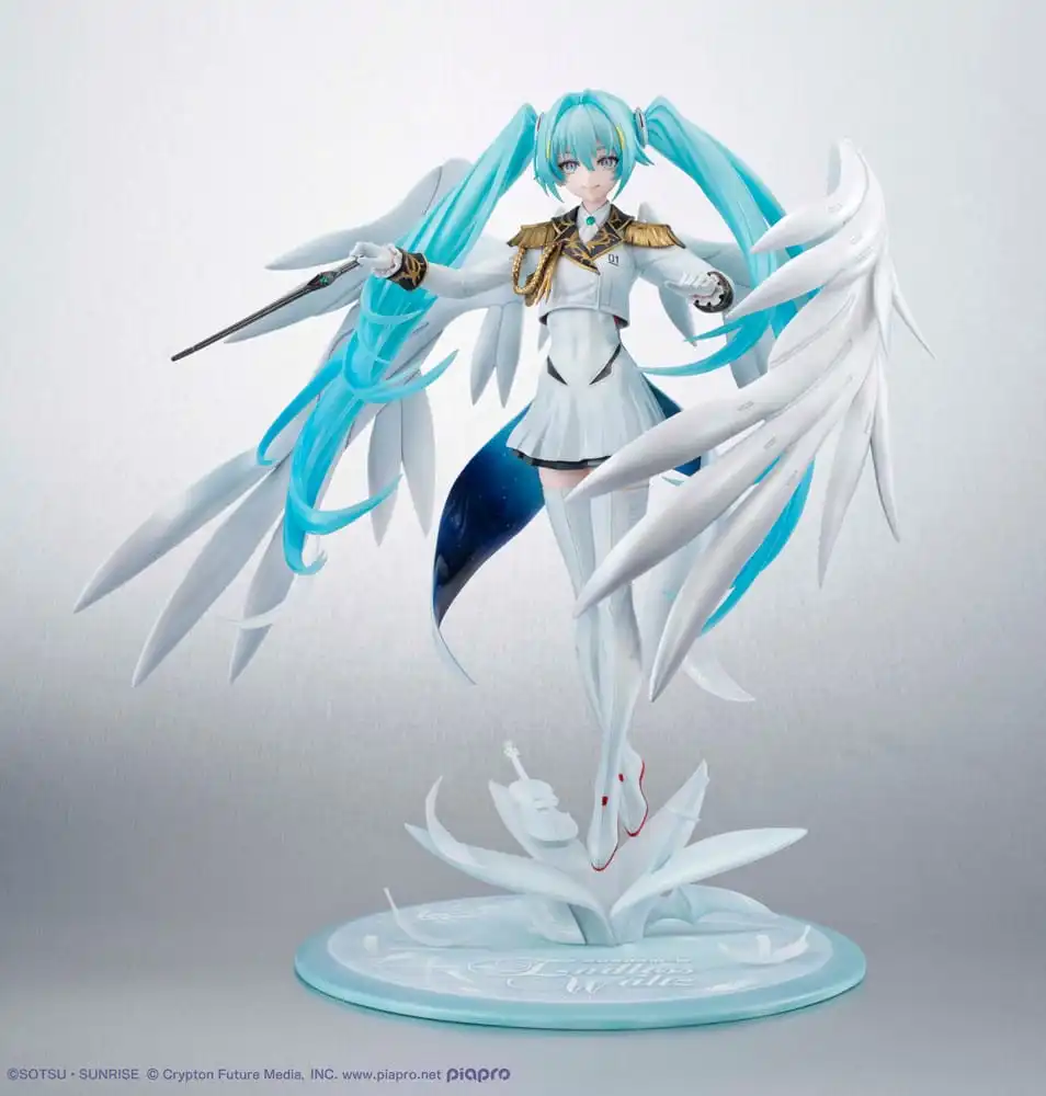 Mobile Suit Gundam x Hatsune Miku Lucrea PVC Statue Hatsune Miku x Wing Gundam Zero EW 45th Anniversary 27 cm